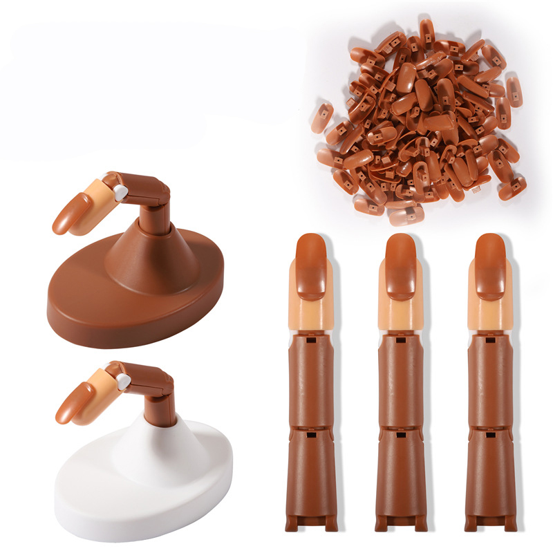 Practice Finger Flexible Nail Art Practice Finger Training Hand Nails Display