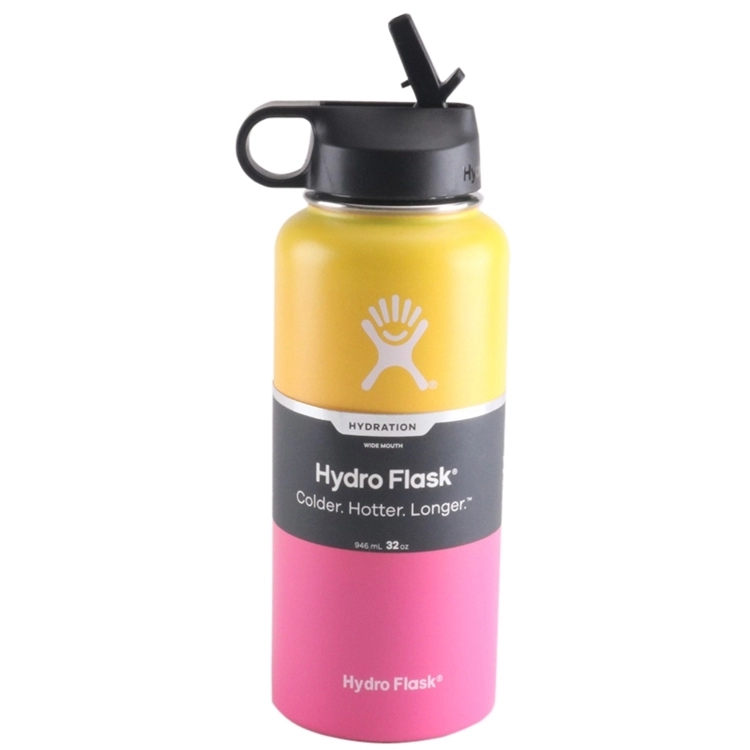 flask Stainless Steel Thermos Cup, European and American color changing water bottle space bottle portable outdoor sports water