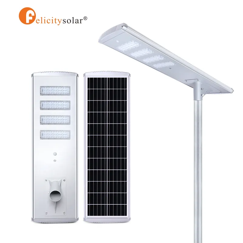 felicity solar outdoor lighting waterproof IP65 80w solar lamps all in one led solar street light