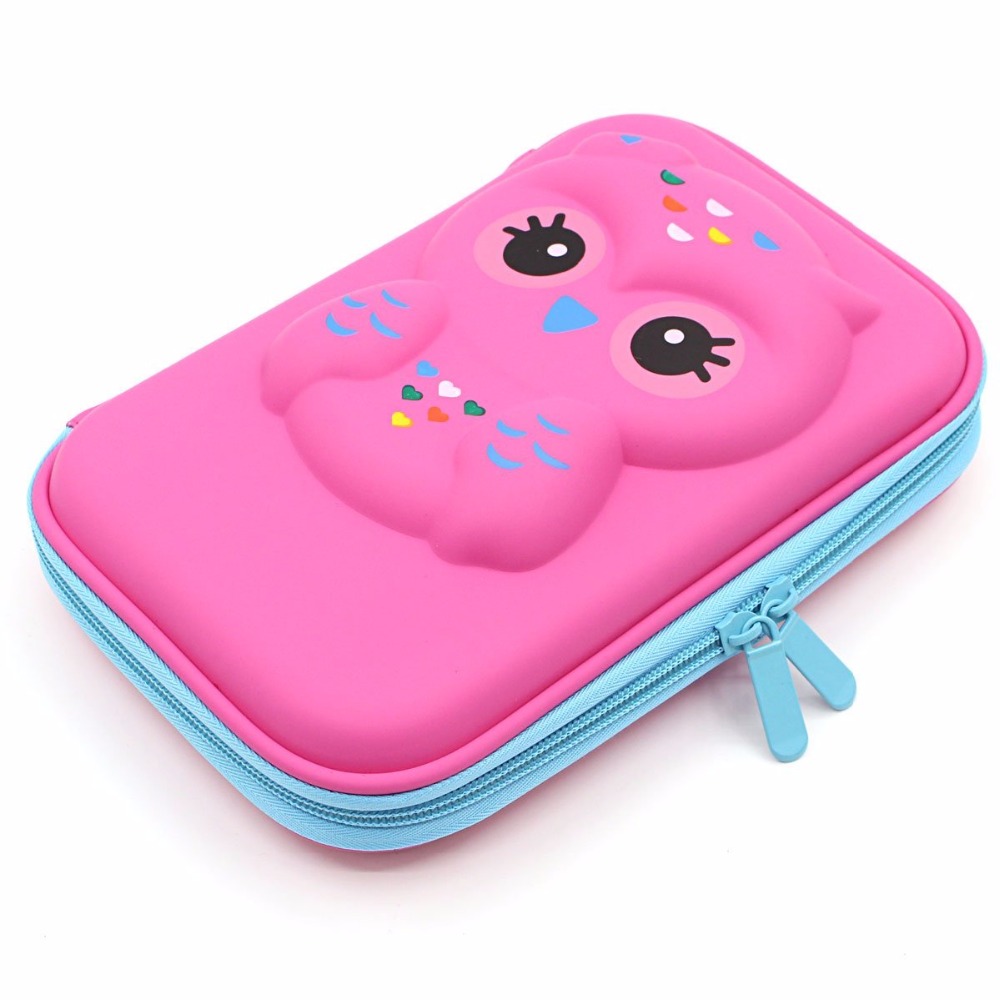 Пенал Smiggle вместительный, чехол для ручек и карандашей для макияжа, студенческие принадлежности с двойной застежкой-молнией для школы и офиса