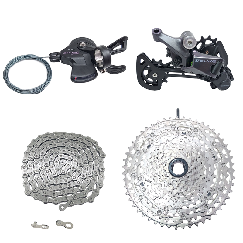 Переключатели скоростей SHIMANO Deore M6100 1X12, групсет 12, рычаг переключения скорости CN M6100, цепной маховик, RD кассета, цепь 12 s 12V 51T