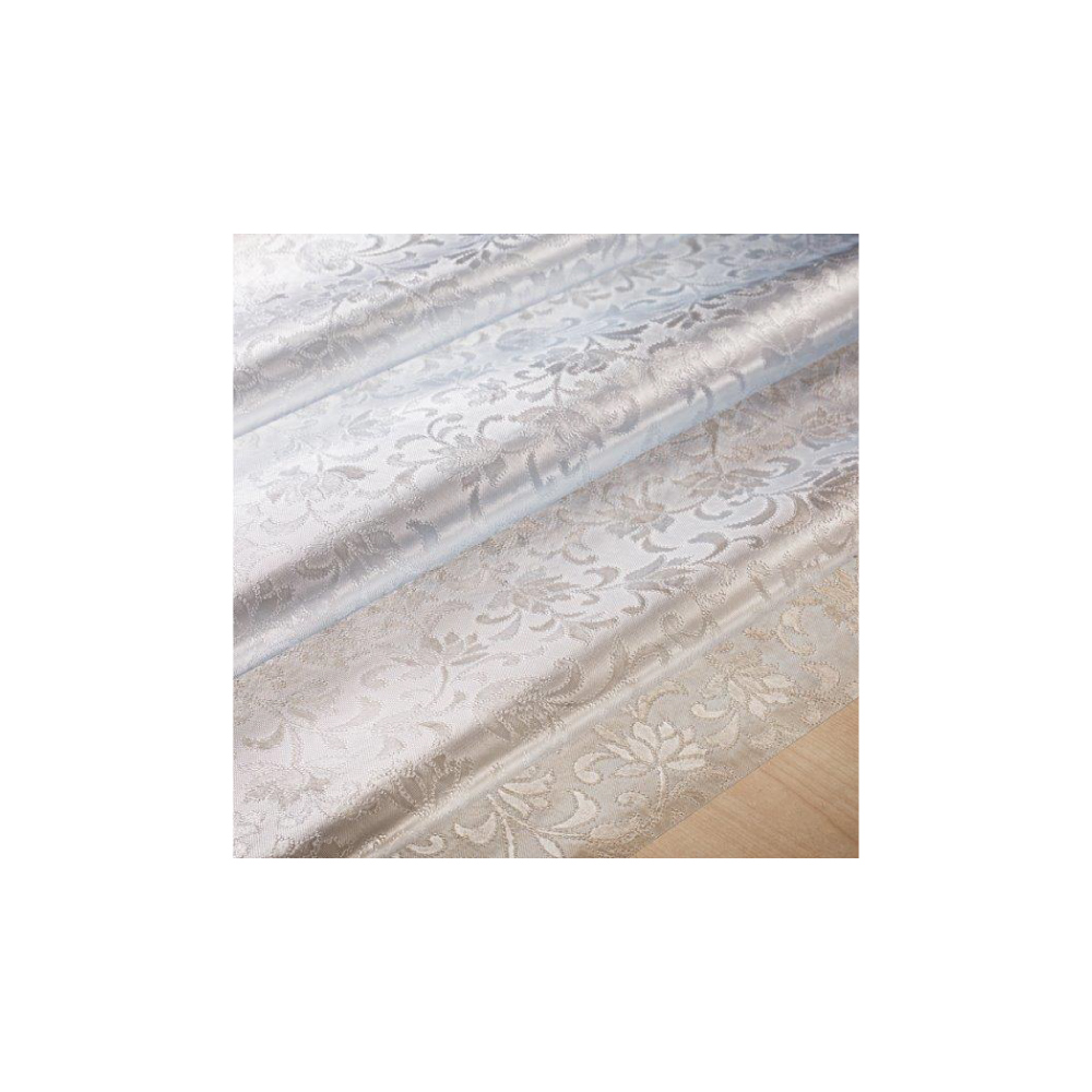 Waterproof PVC Transparent Table Cloth Flower Embossed PVC Soft Table Cloth, Design: 514