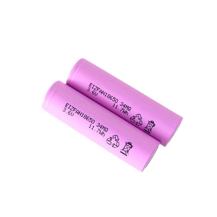 Eizfan 18650 34MQ Lithium Rechargeable Battery 3.7V 18650 3400mAh Li ion Battery Pack Good Replacement for MJ1 and 35E Cells