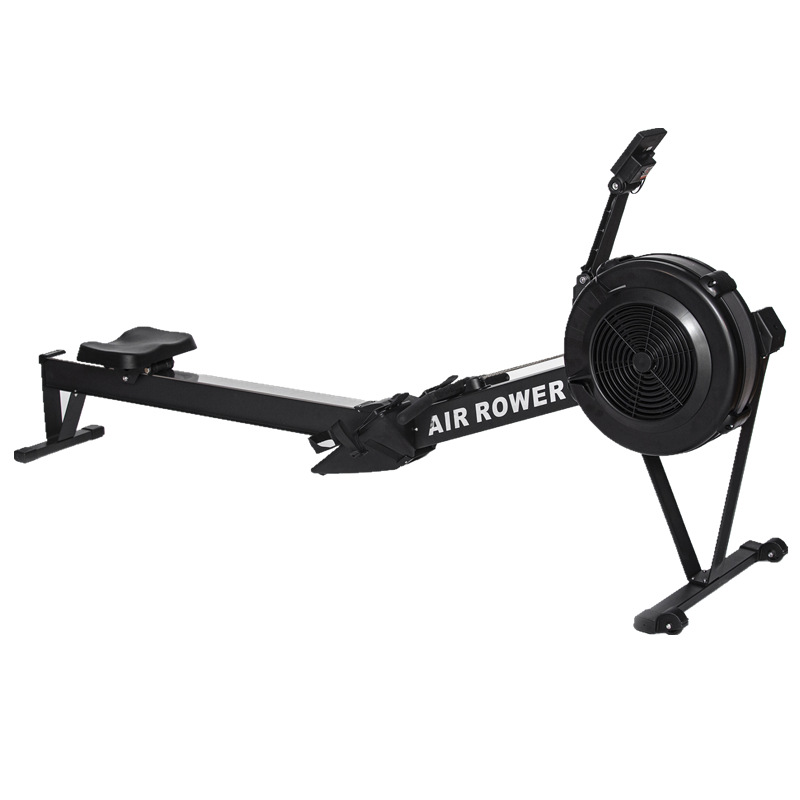 Aerobic fitness advanced adjustable resistance air rowing machine Foldable intelligent multi speed rowing machine