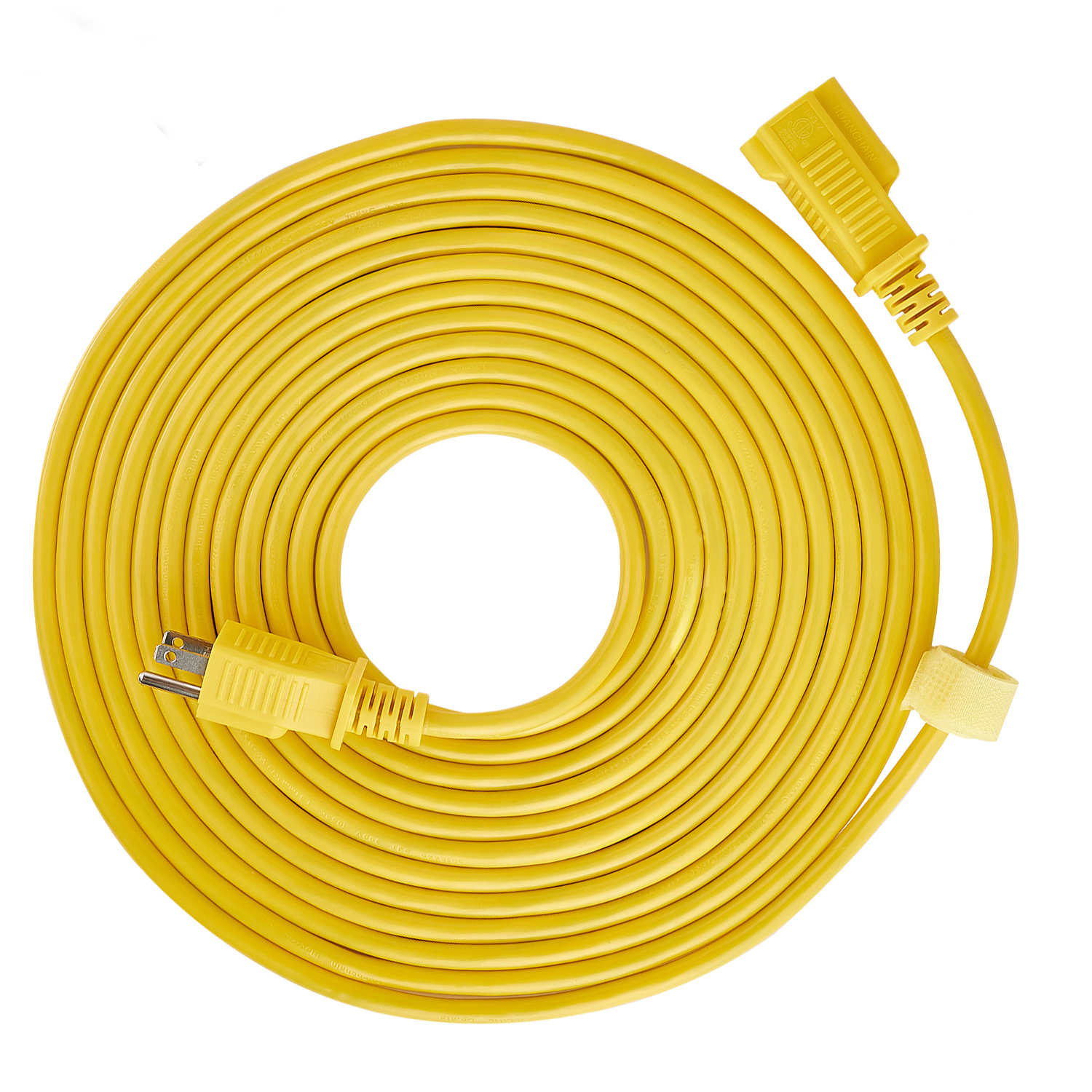 Huanchain 100ft на открытом воздухе удлинитель 3/16Awg SJTW сверхмощный желтый удлинитель