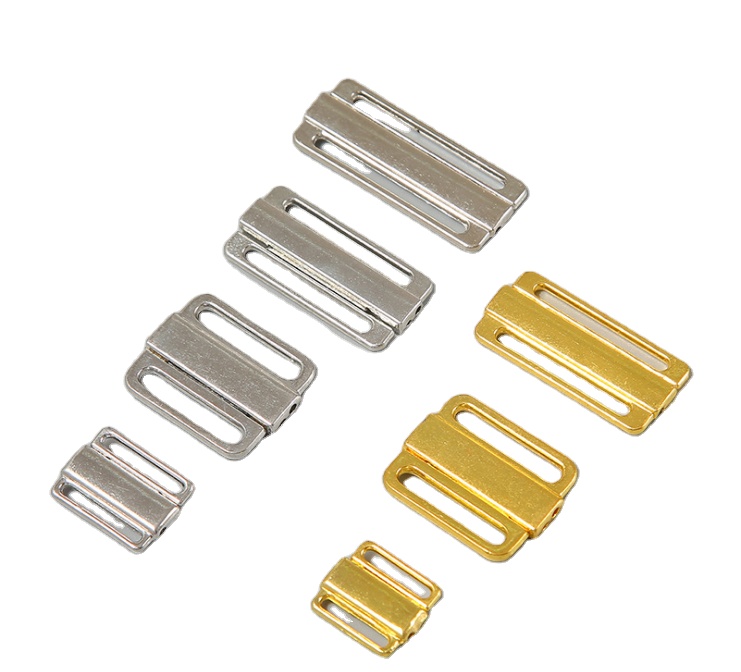Women Bras Underwear Accessories Adjuster Bra Strap Sliders Metal Buckle Custom Bikini Connector Swimwear Metal Buckle