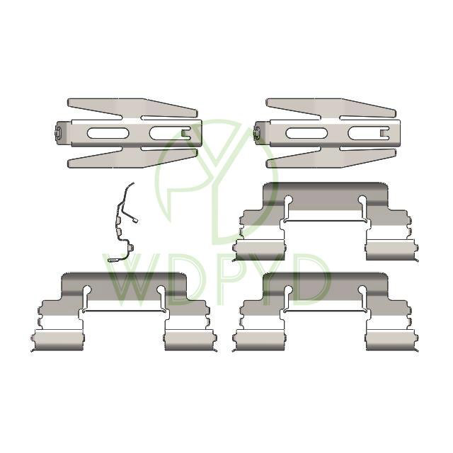 Комплект тормозных колодок для CHEVROLET SILVERADO для AUDI A4 для GMC SIERRA D975 5824 D834 H834K BX3636035