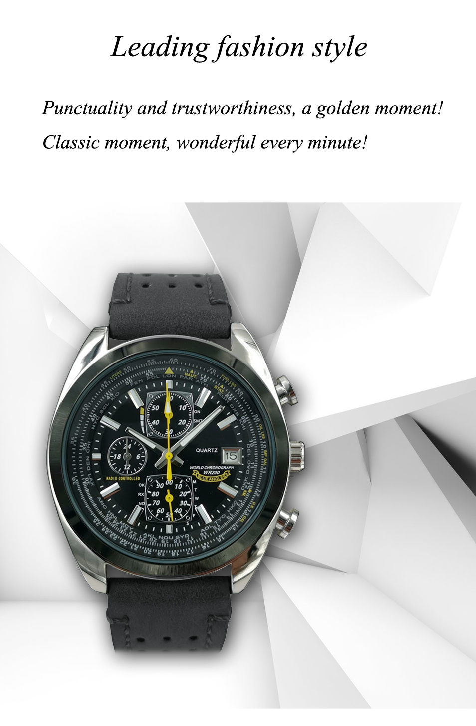 2022 Evermove popular fashion watch business style Men Watches Luxury Brand  for  Men Chronograph