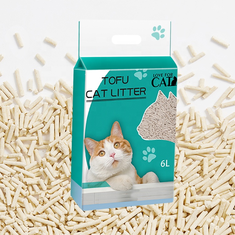 Cat Litter Tofu Low Dust Eco-friendly Cat Litter 1.5MM Pure Natural Tofu Cat Litter