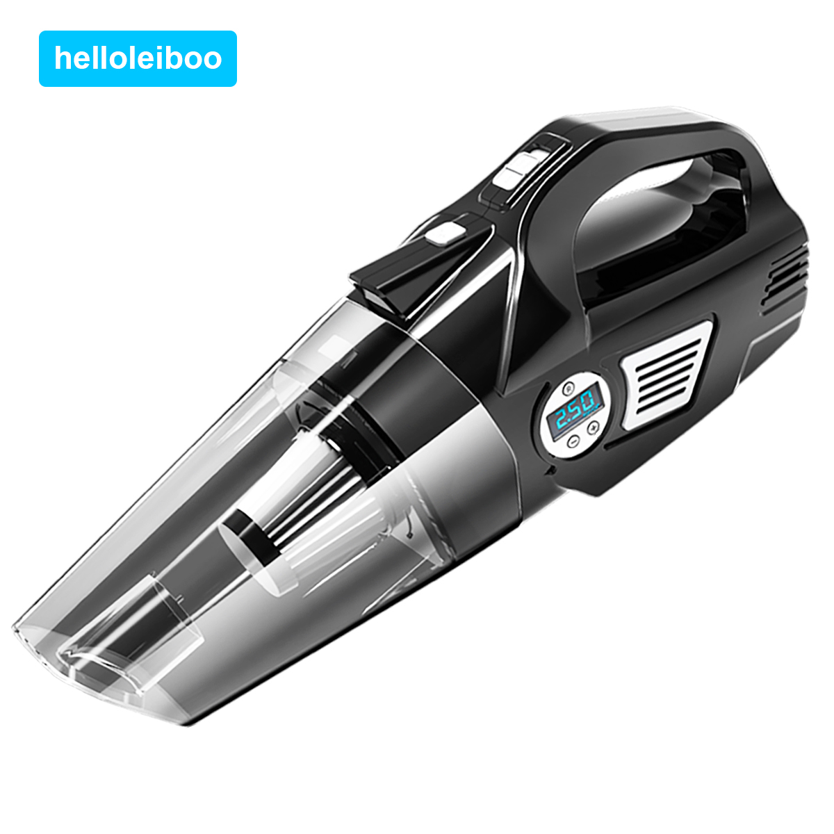 Helloleiboo портативный автомобильный пылесос с воздушным компрессором