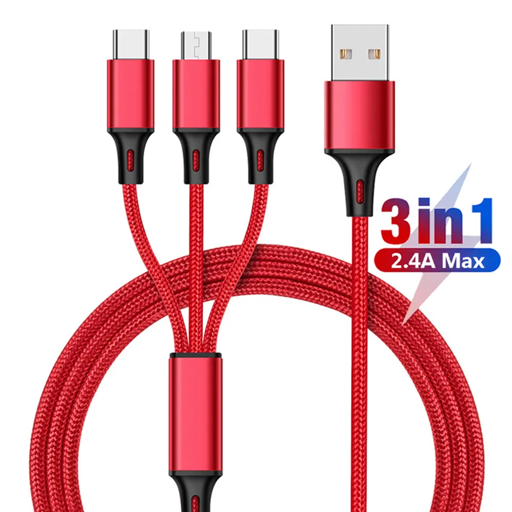 Usb-кабель для быстрой зарядки и передачи данных в нейлоновой оплетке