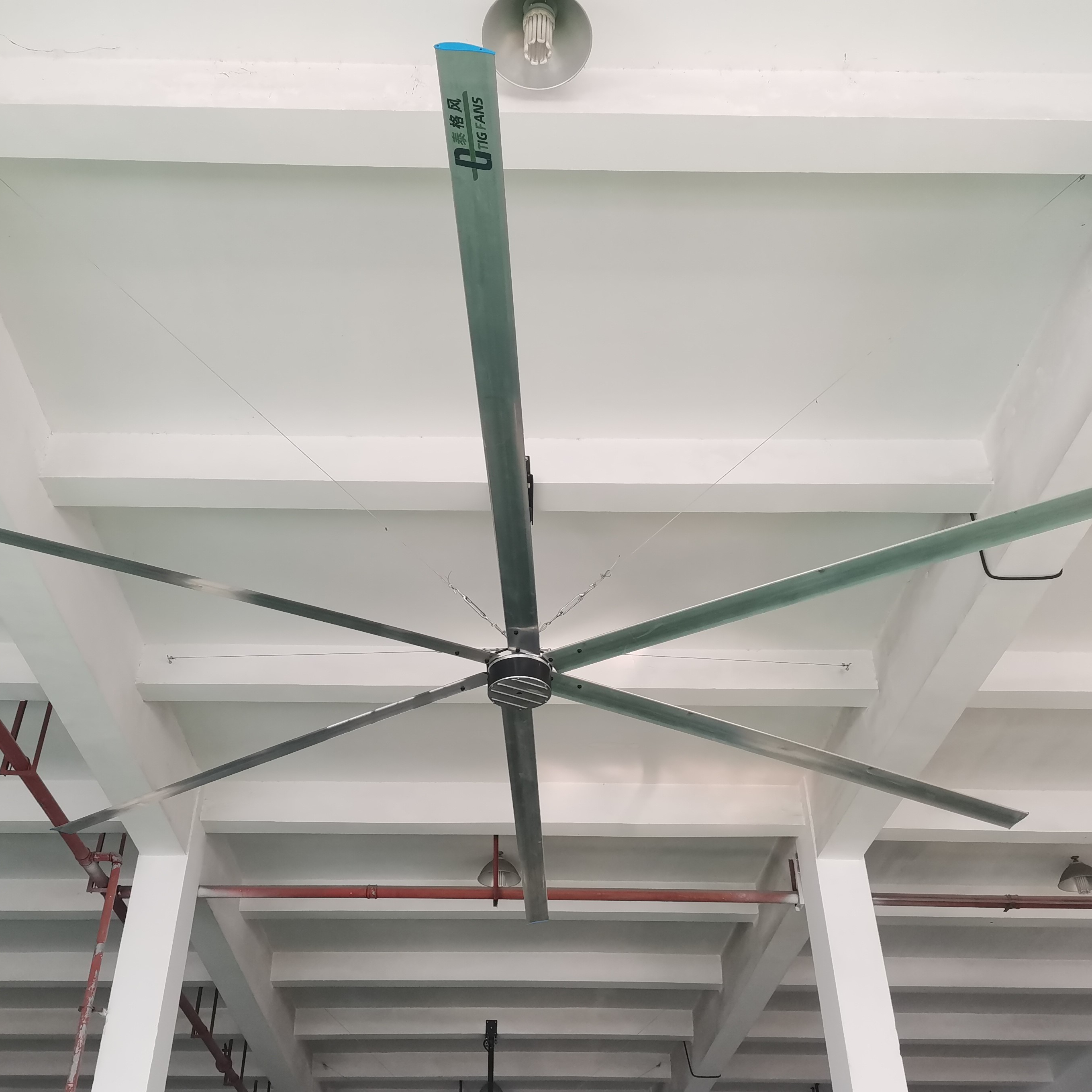 Terrui Giant 24ft 7,3 m, 6 лопастей Hvls, вентилятор воздушного охлаждения, охладитель для склада, завода, промышленного потолка вентилятора