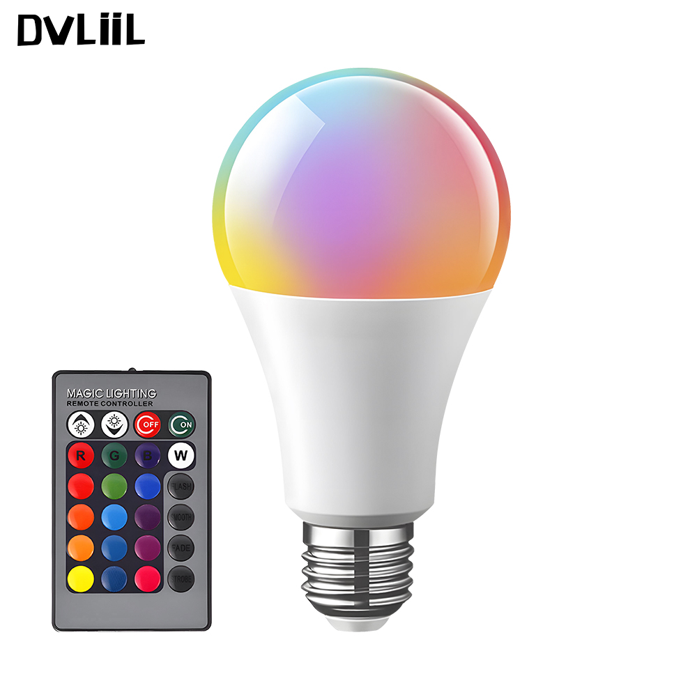 DVLIIL 5 Вт 7 Вт 9 Вт 12 Вт 7 Вт 9 Вт Le Bulb Wifi Tuya Smart 12 Вт меняющая цвет светодиодная Rgb лампа