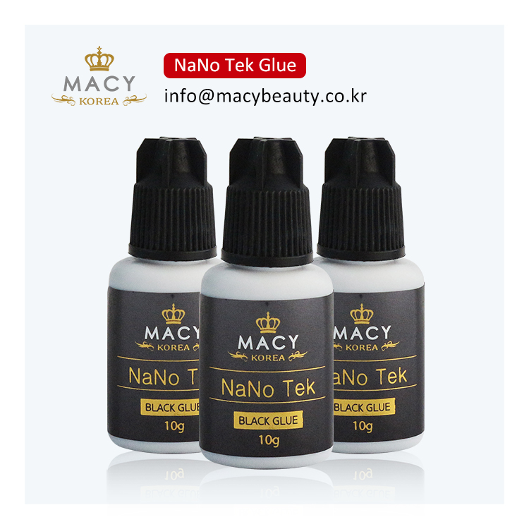MACY красоты NANO TEK клея клей для ресниц, оптовая продажа ресниц для наращивания клей