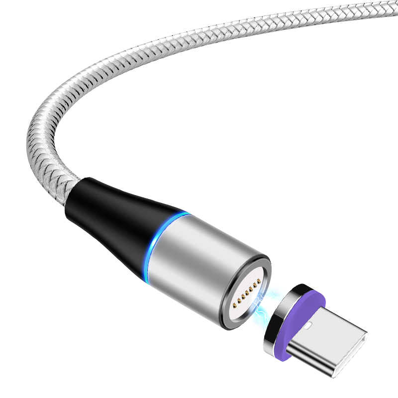 Прямая поставка, 5 А, 5 В, суперзарядный кабель, магнитный USB-кабель, зарядное устройство на 360 градусов для телефона, наушников, умных часов