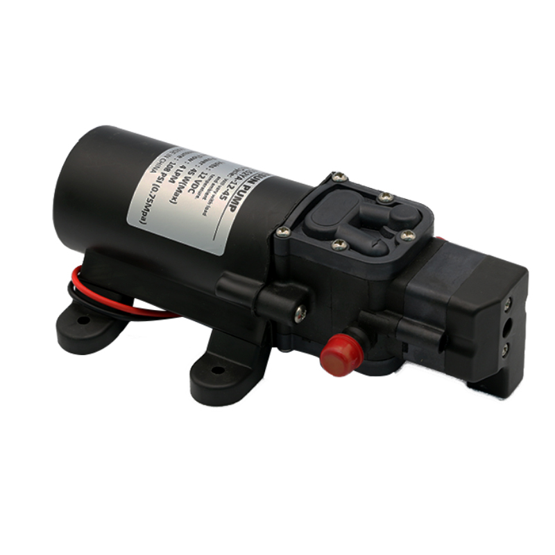 12V 24V 45W 4L/min high pressure booster diaphragm water pump with pressure switch
