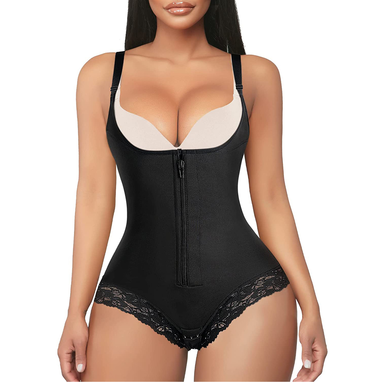 Hot sale 2021 wholesale OEM body shaper tights sexy hook design hip shaper boxer seamless skim shaper underwear