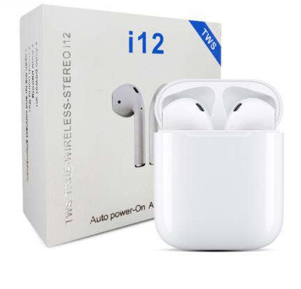Original i12 TWS Blue tooth Earphone 2020 Touch Key Wireless Noise Cancelling Earbuds V5.0 Earpod 12 Headset Sports Head phones