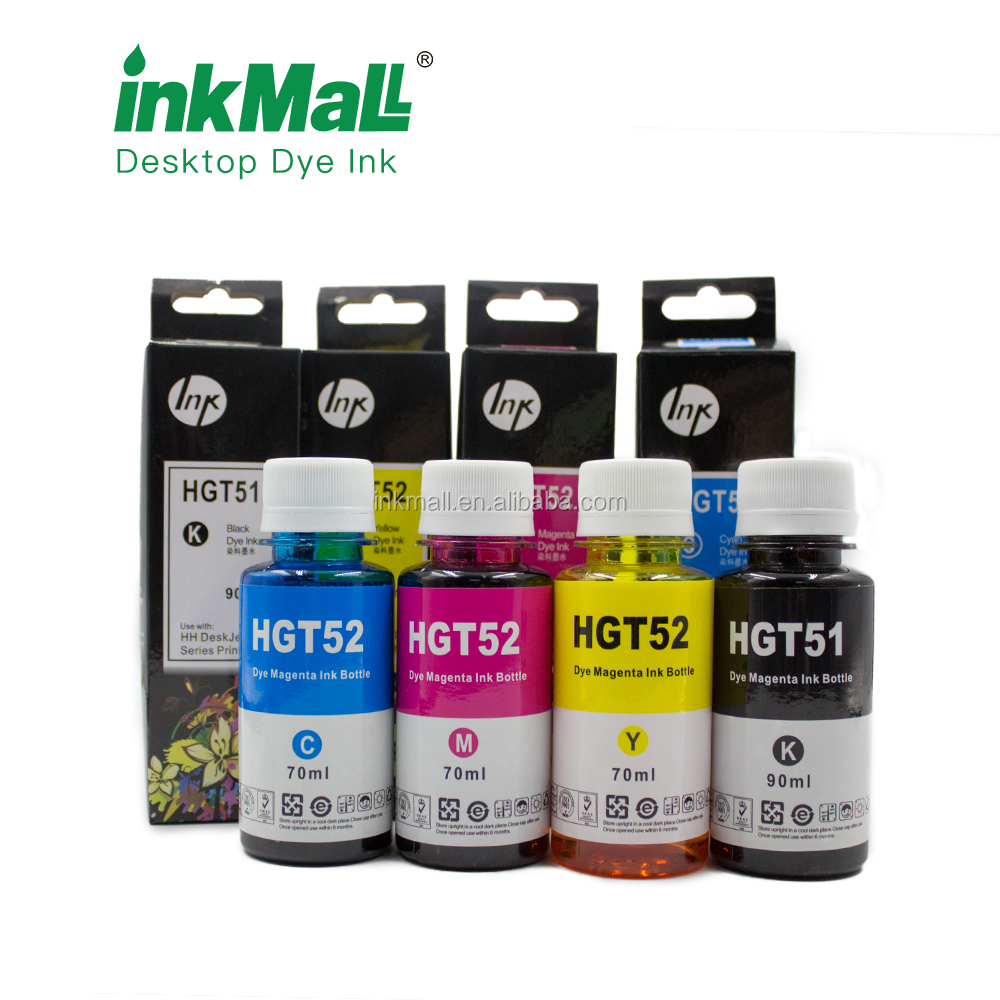 Inkmall премиум качества HP GT51 GT52 чернила на водной основе красителя для струйного принтера HP DeskJet GT5810 GT5820 GT5822 эко резервуар для струйного принтера