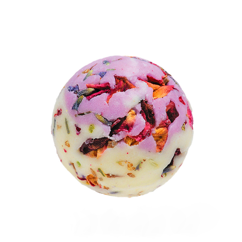 Cloud Bath Bomb Bulk Bombe De Bain Skin Care Moisturize Dried Rose Petals Bathbombs Fizzer Bath Salt Ball Bubble Shower Steamer
