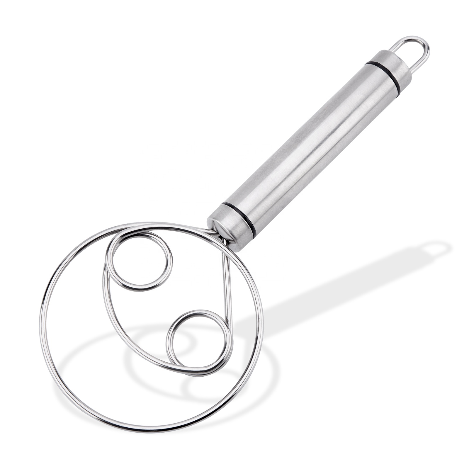Flour Stirrer, Stainless Steel Dough Whisk Egg Beater, Flour Coil Mixer