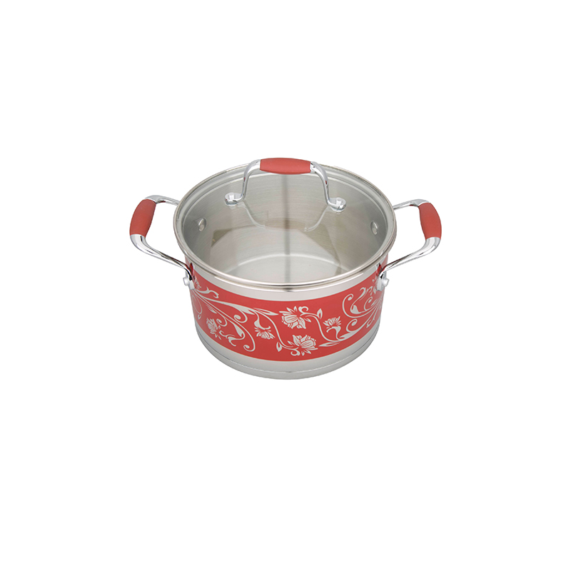 High quality kitchen wear glass lid cookware item cookware sets 8pcs stainless steel