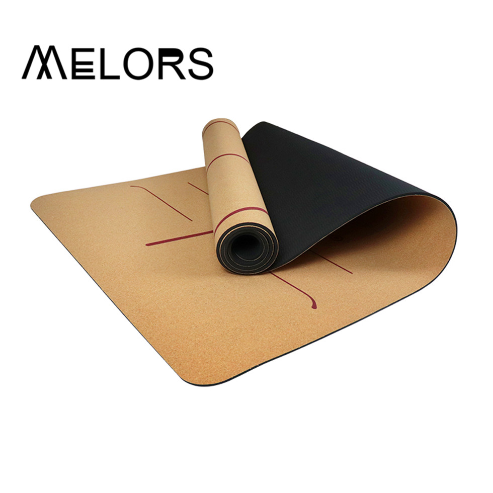 Коврик для йоги из пробки MELORS, 6 мм, оптовая продажа