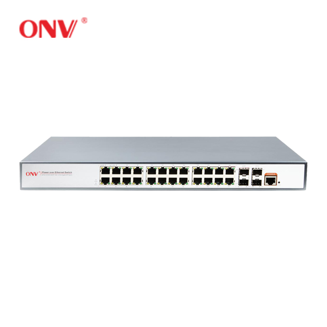 Управляемый коммутатор 1000 Мбит/с L2 poe gigabit poe, 24 порта с 4 портами sfp