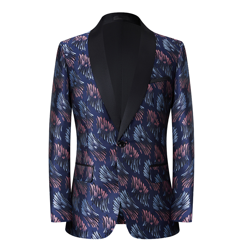 Green Decor jackets jacquard weave fabric Groom Banquet dance stage performance fashion suits for men Wedding suits MBS683