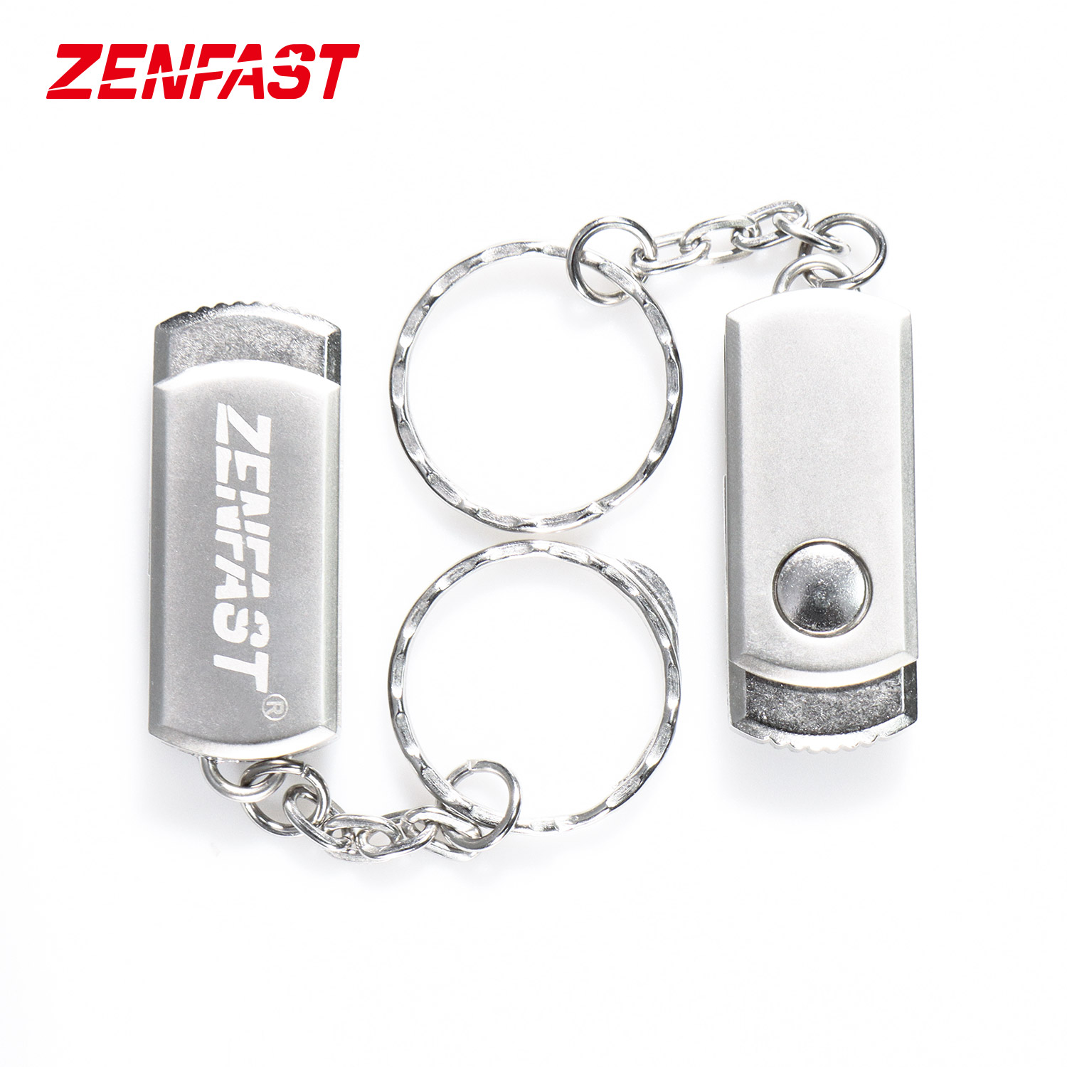 ZENFAST USB Flash Drive Metal USB 2.0 Flash Pen Drives 4GB 8GB Flash Memory Stick OEM ODM Dropshipping Usb Stick