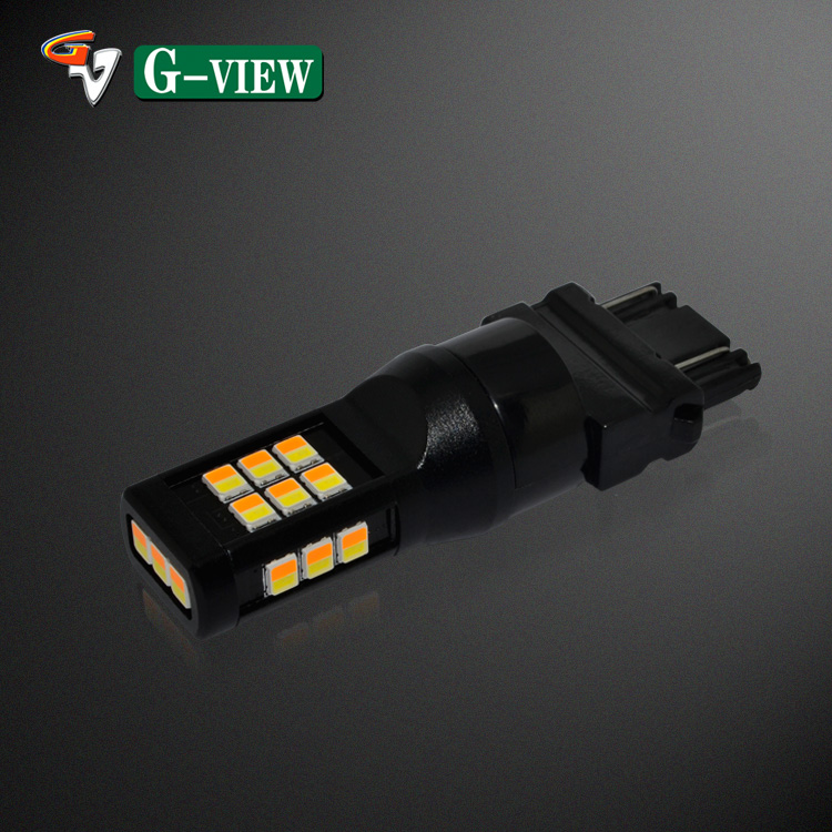 Популярная в Америке двухцветная автомобильная светодиодная лампа G-View 3157, светодиодная лампа 3157, ксеноновая, белая/Янтарная, желтая