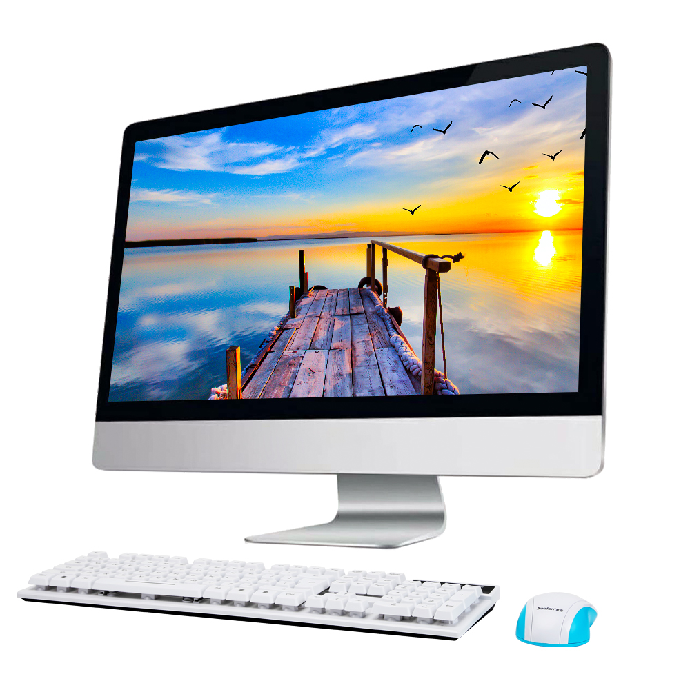 Скидка! Оптовая продажа фабрики компьютера i5-3320 DDR3 23,6 дюймов 4G RAM 128 ГБ внутренней памяти сенсорный экран все в одном компьютере корпус из поликарбоната