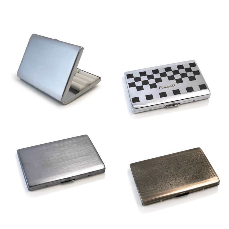 Luxury brass material cigarette case for men and woman slim size multi function card holder