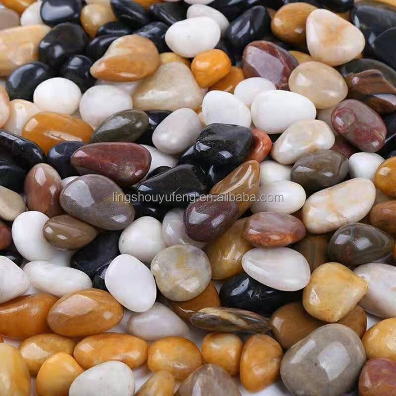 High Quality Selection Of Colorful Natural Rain Flower stone Street Floor paving Garden Landscaping Colorful Stones