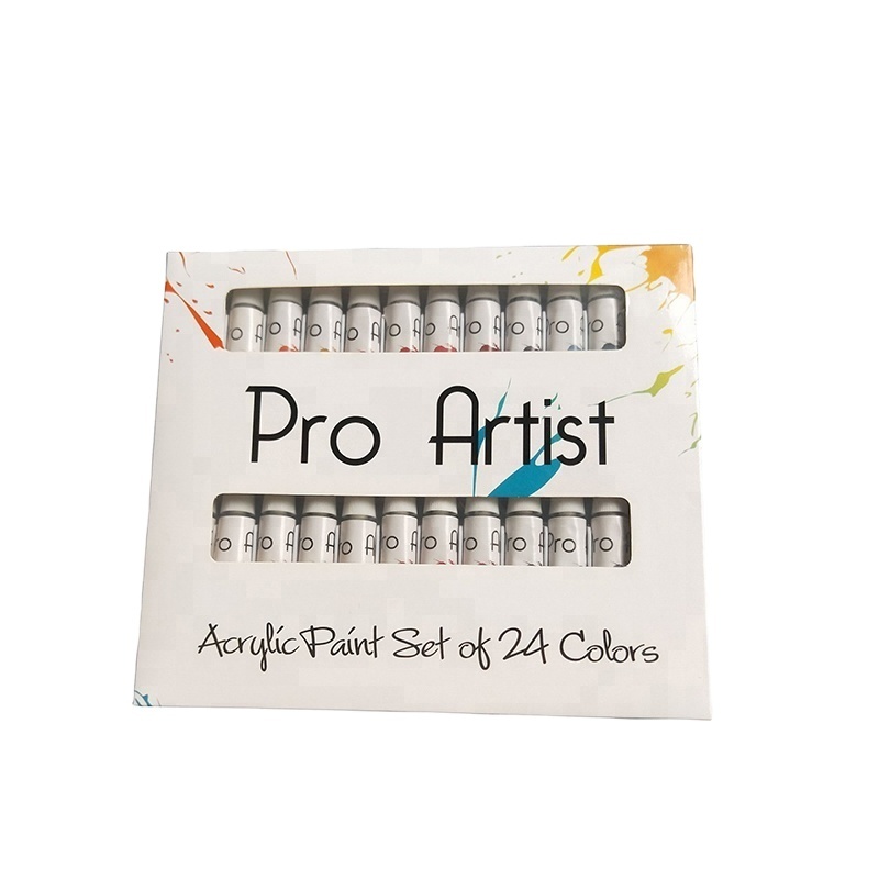 Online selling 24 colours fine art premium acrylic paint set for artists painting