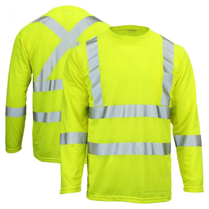 Оптовая продажа, Рабочие Рубашки Hi Vis, мужские пуловеры, рубашки с высокой видимостью и длинным рукавом