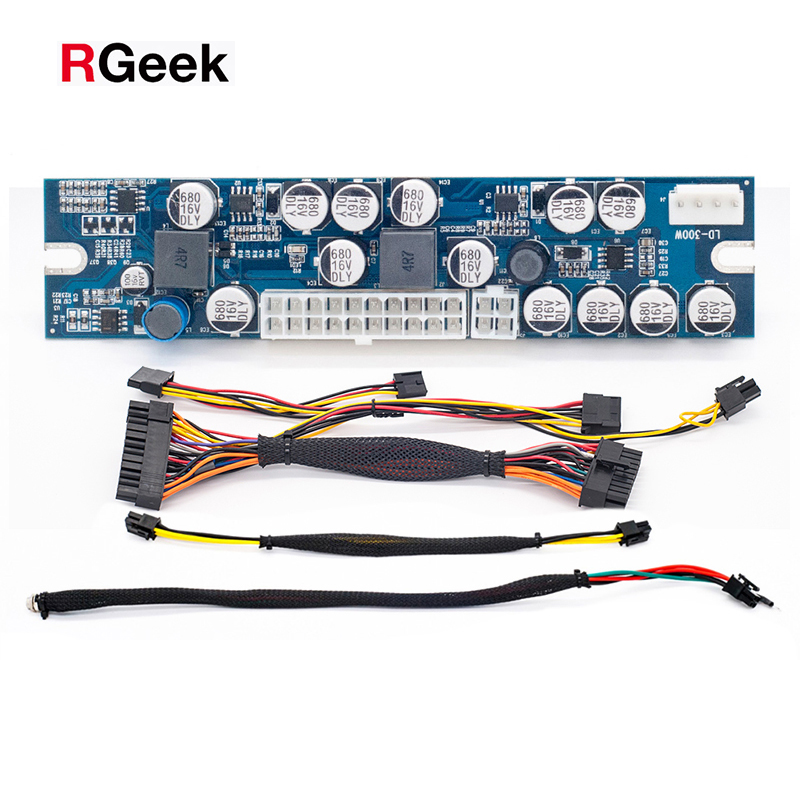 RGeek 300 Вт Pico PSU ATX 24pin DC 12 В MINI ITX ATX PC источник питания для компьютера
