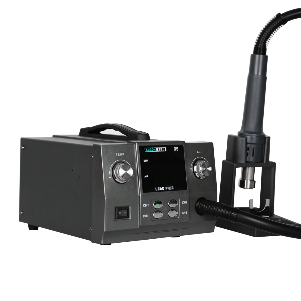 New SUGON 8610 Circuit Bord Smd Quick Hot Air Rework Station Hot Blower Heat Gun Mobile Laptop Repair Tool Desoldering Station