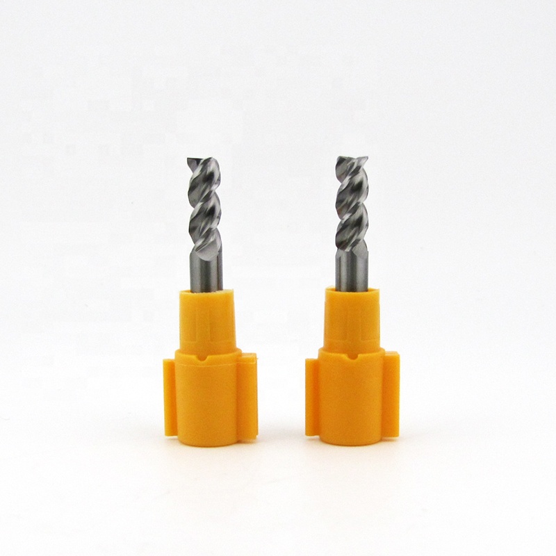 DHF End Mill Mirror Finish CNC Cutting Tools For Aluminum alloy High Helix Polished Carbide Milling Cutter AEW0603