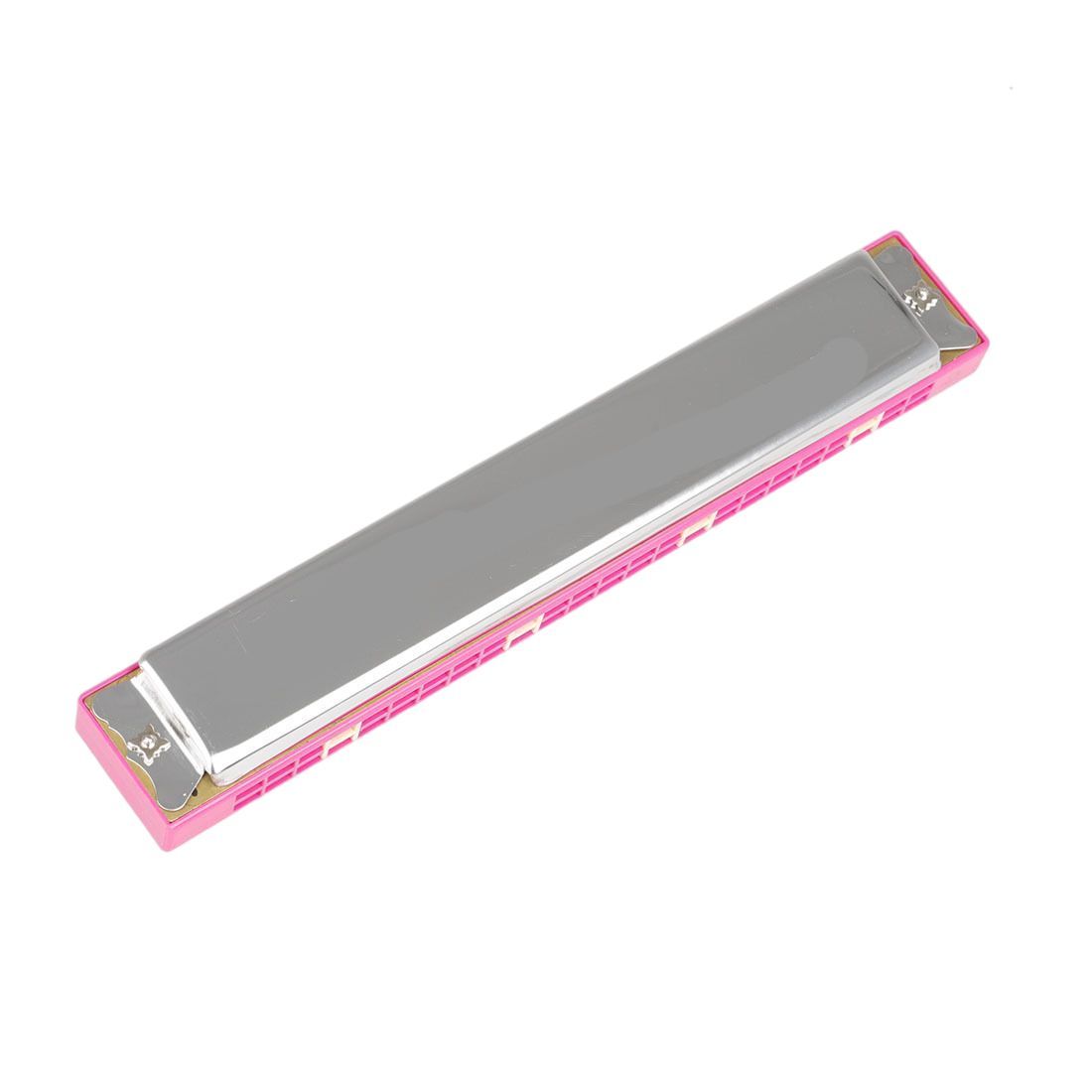 Playing Musical Instrument 24-Hole Polyphonic C Key Harmonica Student Beginner Playing Stainless Steel Mouth Playing Piano