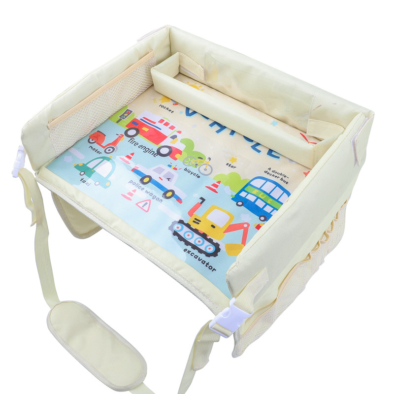 Carry Car Seat Tray Organizer Lap Play Snack Tray Kids Travel Tray