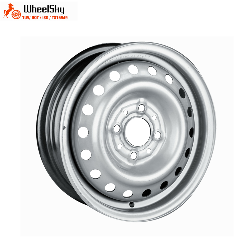 Wheelsky ET1345406-S 13 дюймов 13x4,5 4x100 600 кг грузоподъемность, серебристое стальное колесо прицепа