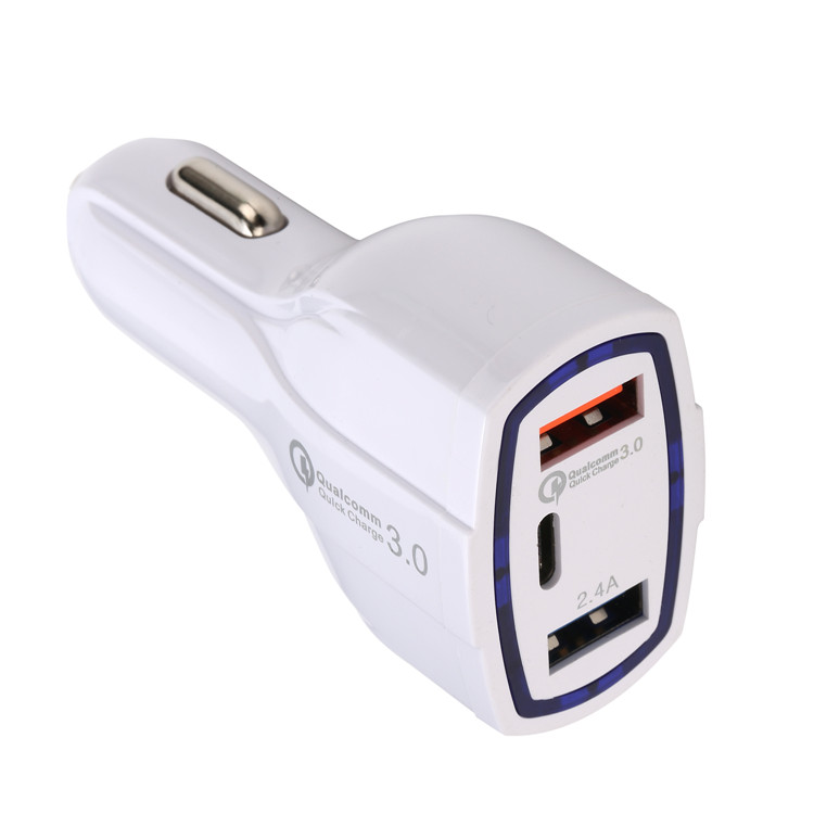 Qc3.0 2.4a 2USB Type-c апертура для зарядки Belkin 3,4 быстрое автомобильное зарядное устройство