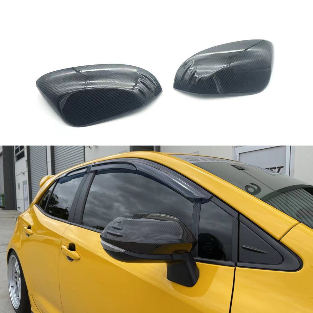 Чехол для зеркала из углеродного волокна, боковая дверь для Toyota GR Yaris, зеркальные чехлы