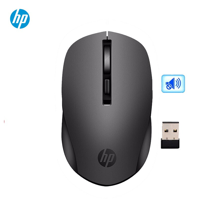 Лидер продаж, милая Беспроводная Бесшумная мини-мышь для офиса Hp S1000 Plus, 2 ГГц
