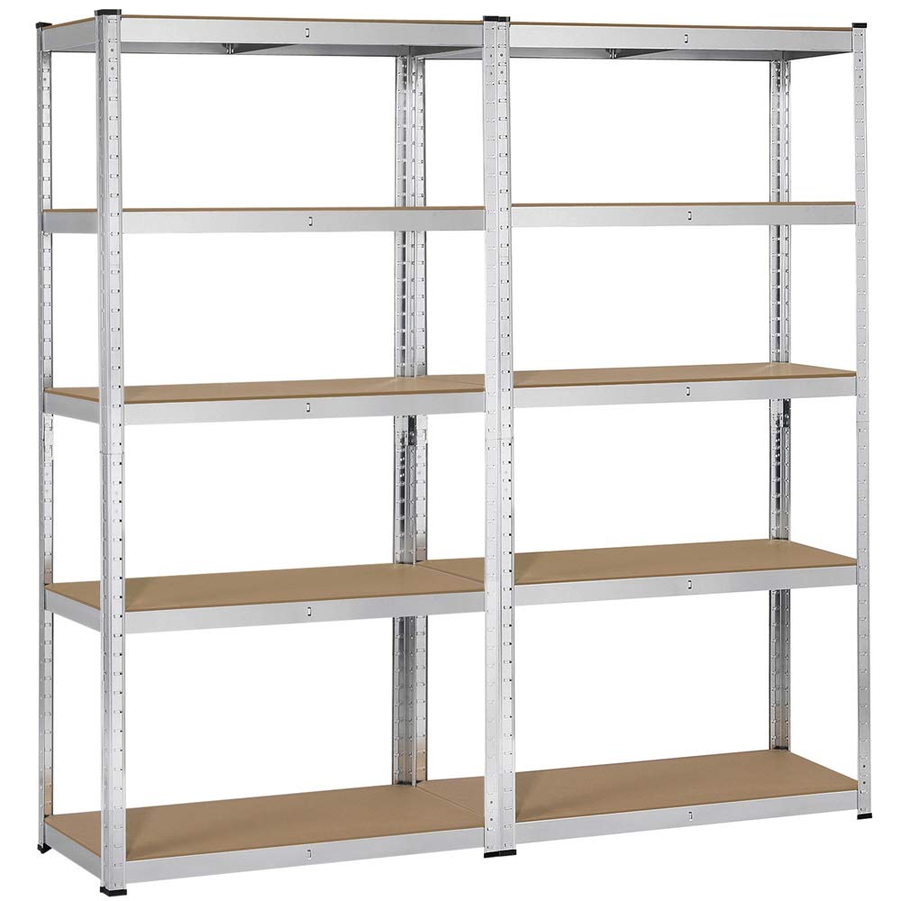 5 layers slotted angle stainless steel pallet shelving rack 77