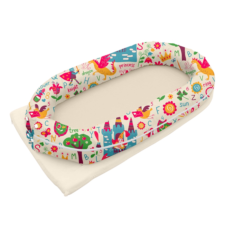 Portable New Born Baby Organic Pillow Lounger Nest