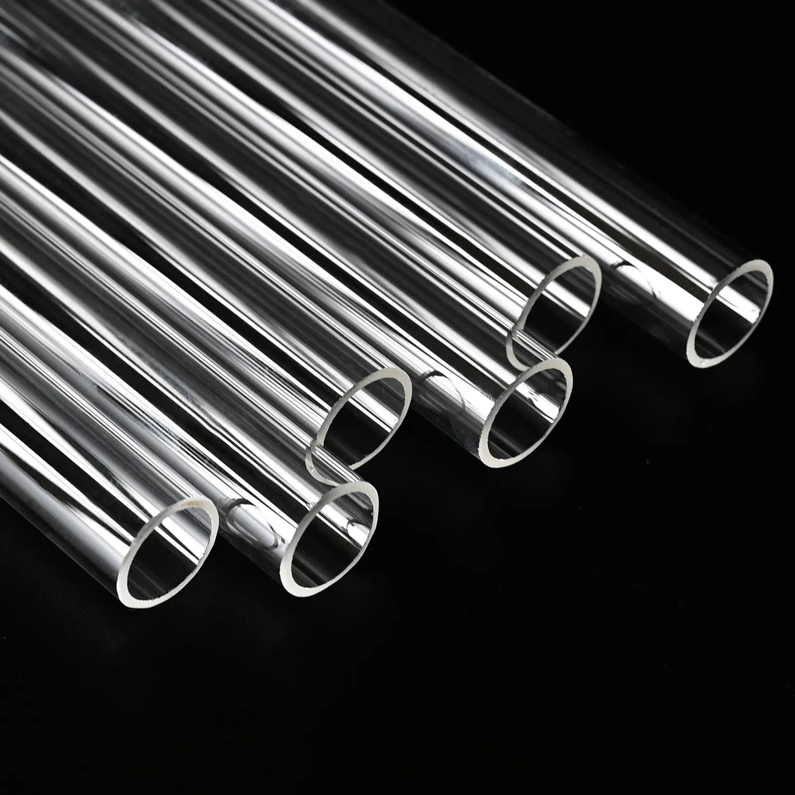 SUCCESS Resistance High Temperature Customizable Size Quartz Glass Tube Fused Silica Transparent Quartz Tube