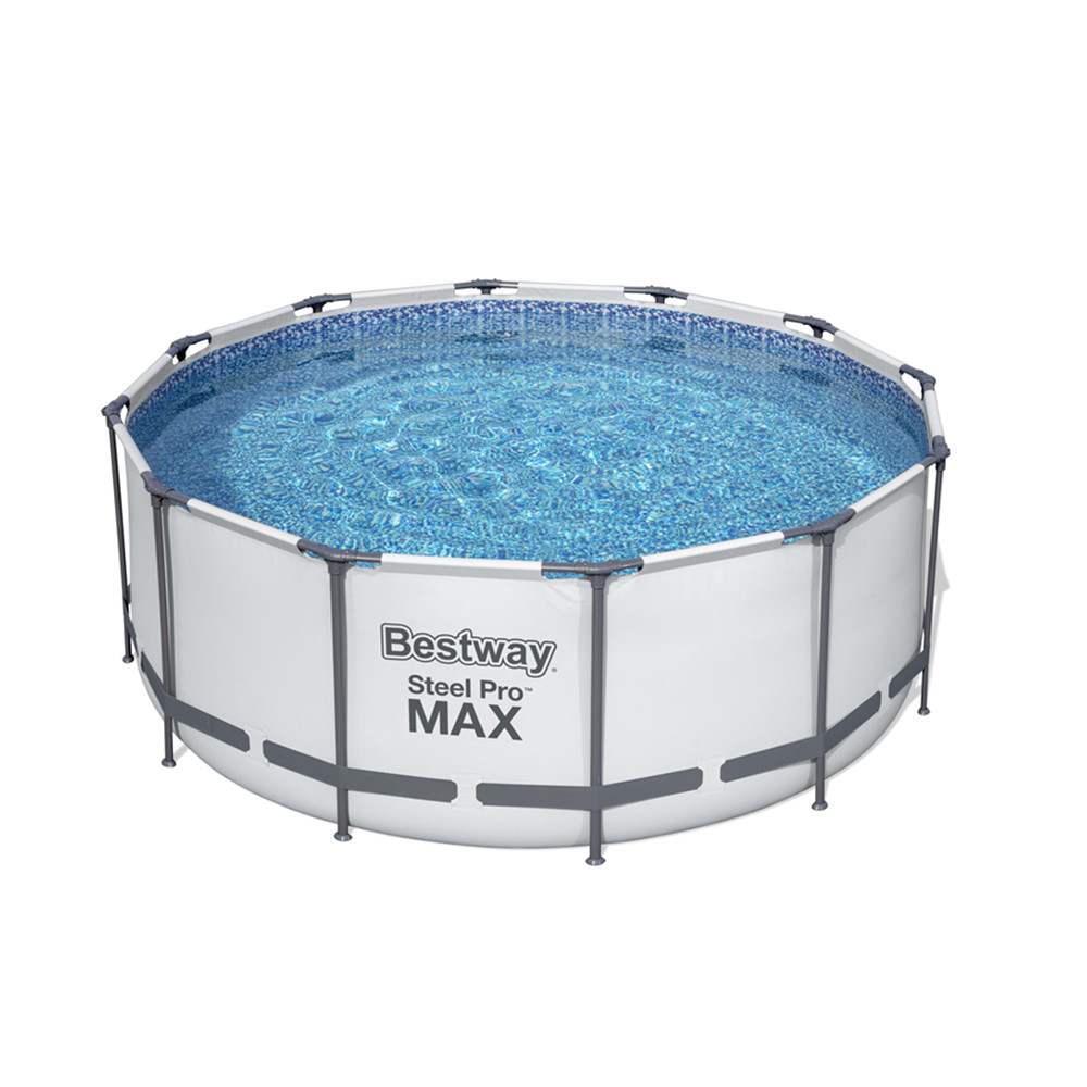 Bestway 56420 3,66 м x 1,22 м, семейные размеры, круглая металлическая рама, пластиковые плавательные бассейны