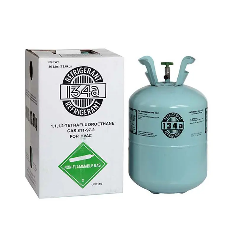 Factory supply refrigerator 99.9% purity 13.6 kg 134a refrigerant gas r134a for sale